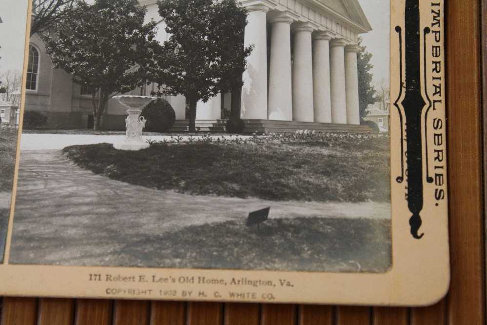 CARD STÉRÉOSCOPIQUE Stéréowiew STEREOSCOPIC Stéréoskopisch:IMPERIAL SERIE 1902 ROBERT E. LEE'S OLD HOME ARLINGTON VA USA - Stereoskopie