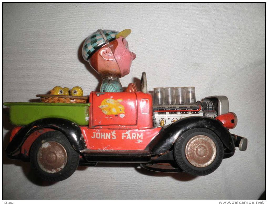 ANCIEN FERMIER A VOITURE A PILE A REMETTRE EN ETAT - Toy Memorabilia