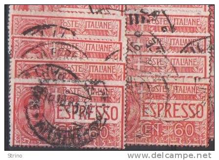 R412) V.E.III ESPRESSO 1922 60 CENT. USATO - Posta Espresso