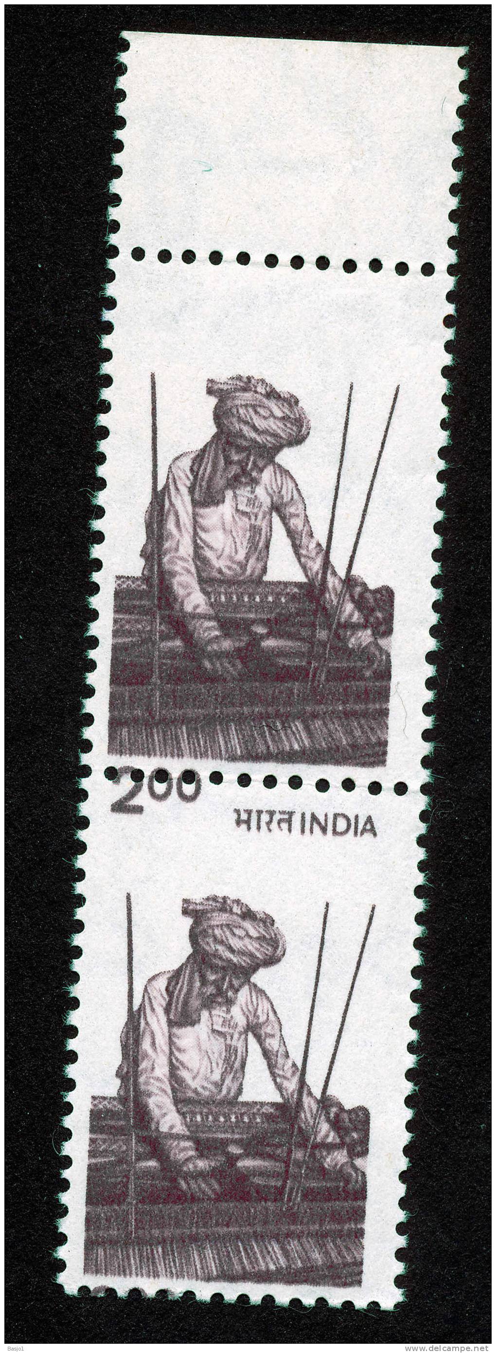 GREAT RARE MNH ERROR  PAIR     INDIA    !!!!!!!!!!!!!!!!!!!!!!!!!!!!!    100% GENUINE - Mahatma Gandhi