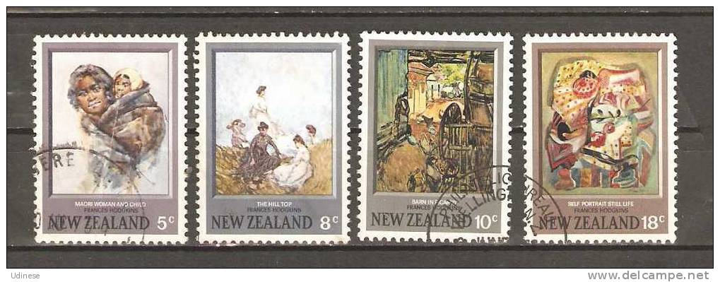 NEW ZEALAND 1973 - HODGKINS PAINTINGS - CPL. SET - USED OBLITERE USADO GESTEMPELT - Gebraucht