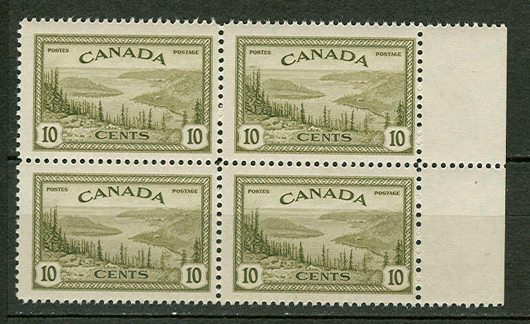 Canada 1946 10 C.block Of 4 Y.T 220 MNH/** VF - Nuevos