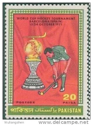 AT1499  Pakistan 1971 Hockey Championship Cup 1V - Jockey (sobre Hierba)