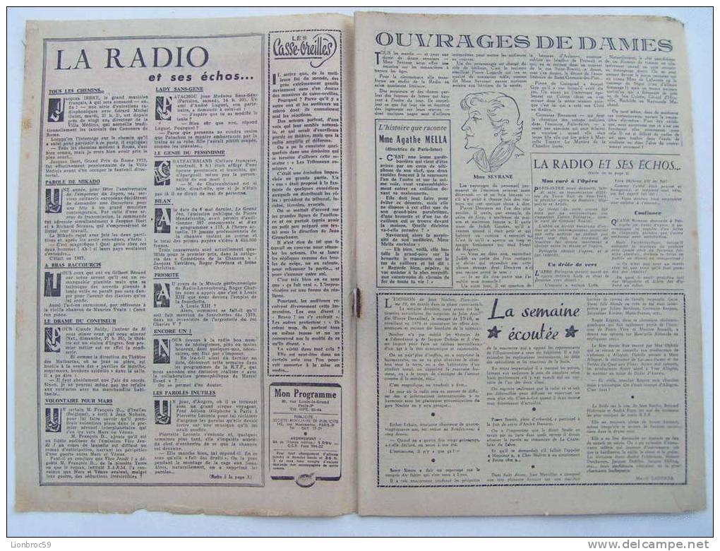 Radio Télévision N° 786 De 1954 - A. HARVEC; P. LECONTE; M. CAZENEUVE; S. DELAIR - Zeitschriften