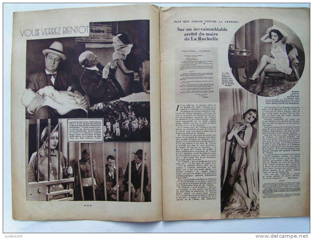 CINEMONDE 1931 - D. PAROLA; J. HELBLING; H. DUVERNOIS; ANNABELLA; ATOUNA; J. BUCHANAN; G. MOORE; J. LODER; L. LANE - 1900 - 1949