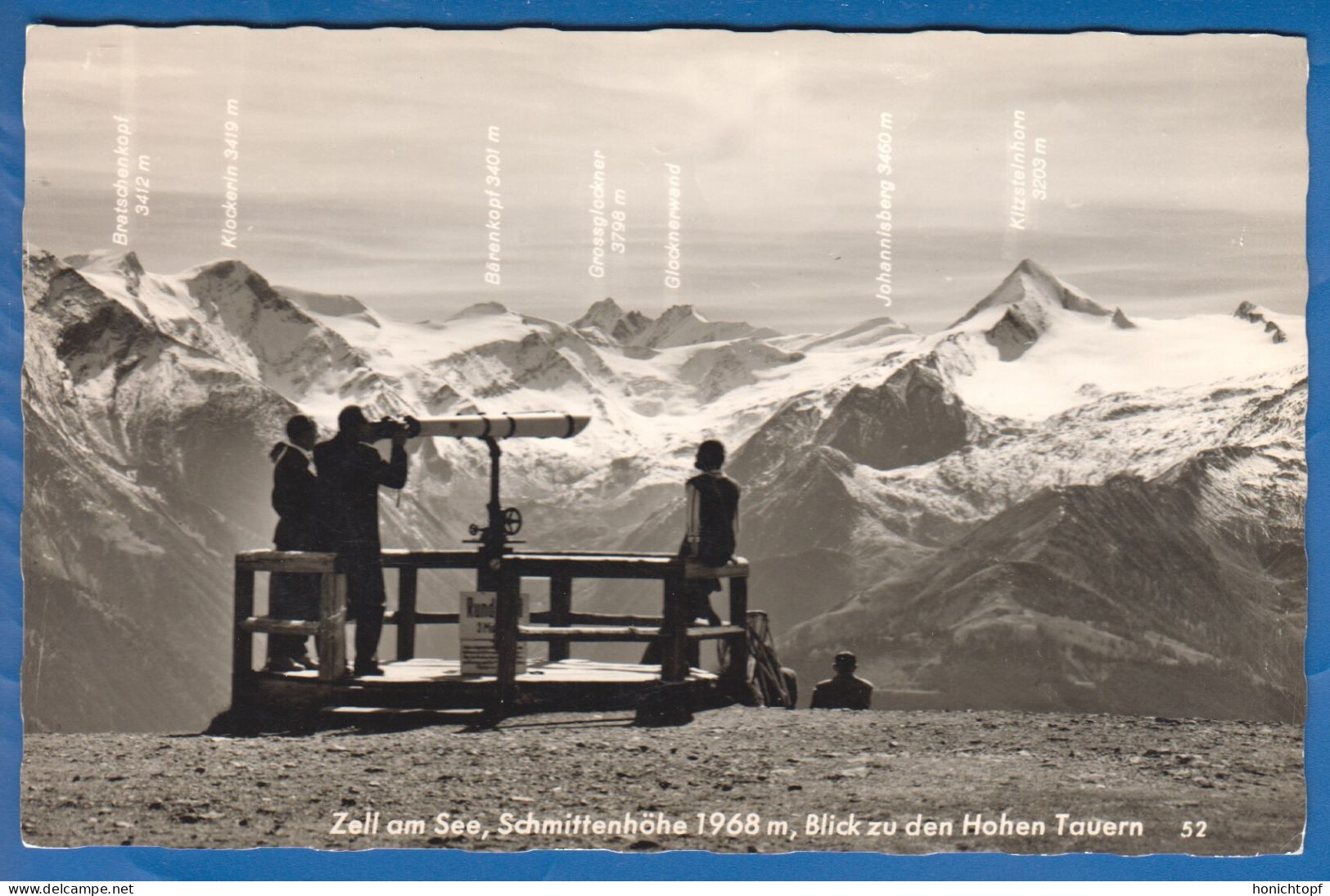 Österreich; Zell Am See; Schmittenhöhe; Blick Zu Den Hohen Tauern; 1959 - Zell Am See