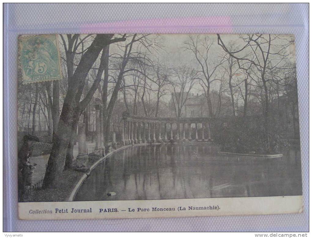 PARIS COLLECTION PETIT JOURNAL LE PARC MONCEAU LA NAUMACHIE - Loten, Series, Verzamelingen