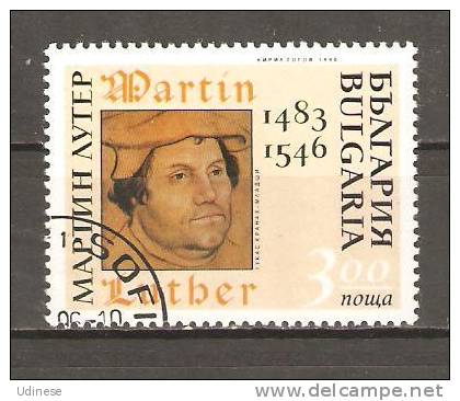 BULGARIA 1996 - 450th ANNIVERSARY OF DEATH OF MARTIN LUTHER  - USED OBLITERE GESTEMPELT USADO - Gebraucht