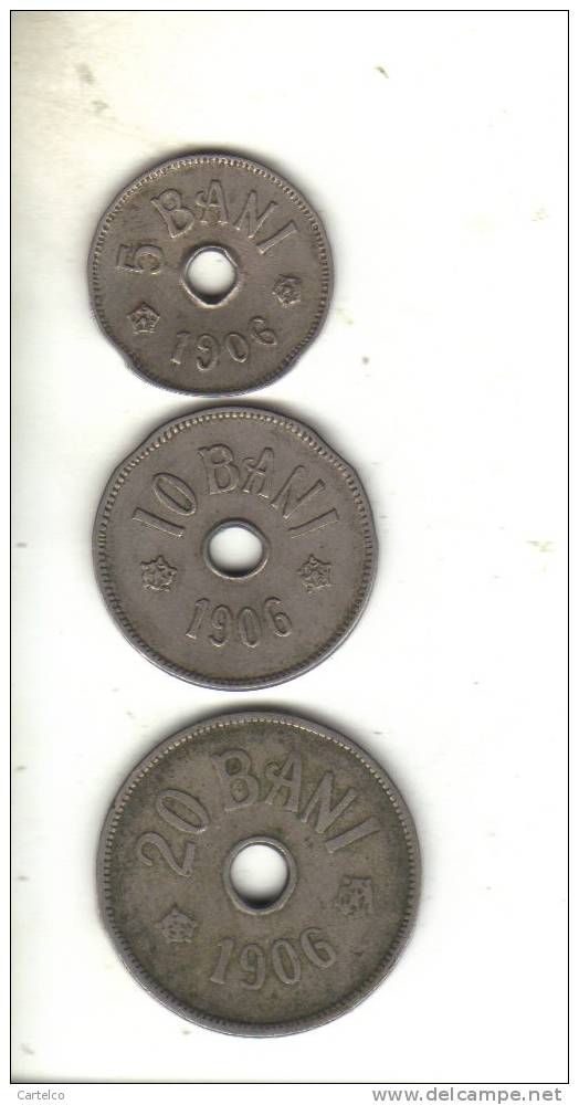5 + 10 + 20 Bani 1906 J - Roemenië