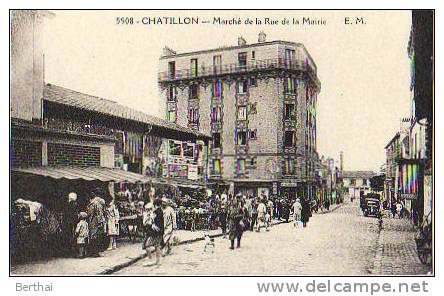 92 CHATILLON - Marche De La Rue De La Mairie REPRODUCTION - Châtillon