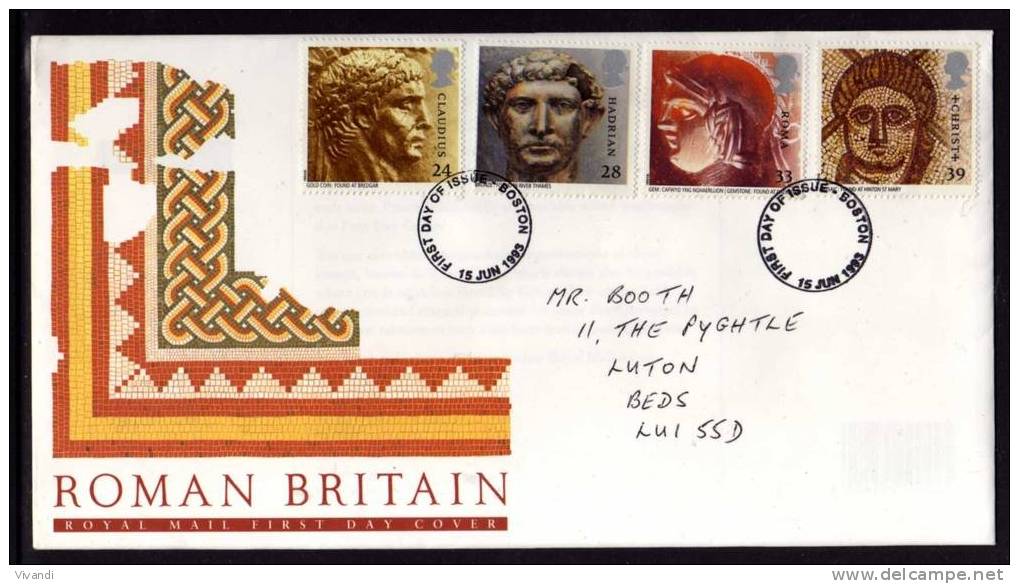 Great Britain - 1993 - Roman Britain - FDC - 1991-00 Ediciones Decimales