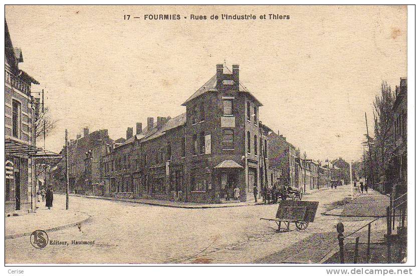 FOURMIES: Rues De L'Industrie Et Thiers - Fourmies