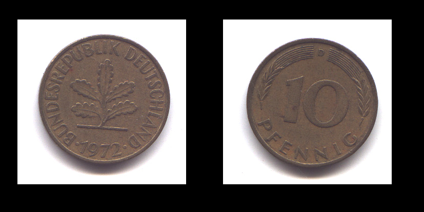 10 PFENNIG 1972 D - 10 Pfennig