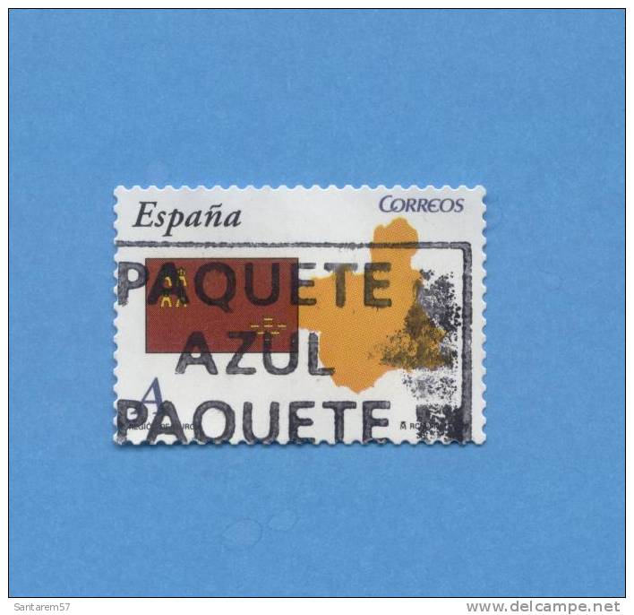 Timbre Oblitéré Used Stamp Selo Carimbado REGIÓN MURCIA A SPAIN ESPANHA - Errors & Oddities