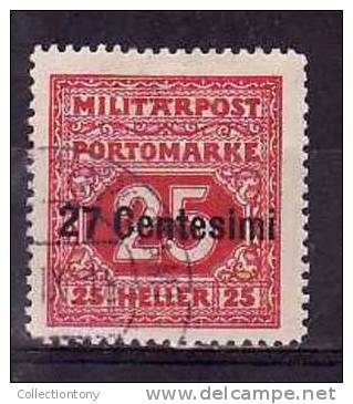 1918 - OCCUPAZIONE AUSTRIACA (FRIULI-VENETO) - USATO - N.4 - SEGNATASSE - VAL. CAT. 14.00€ - Occ. Autrichienne