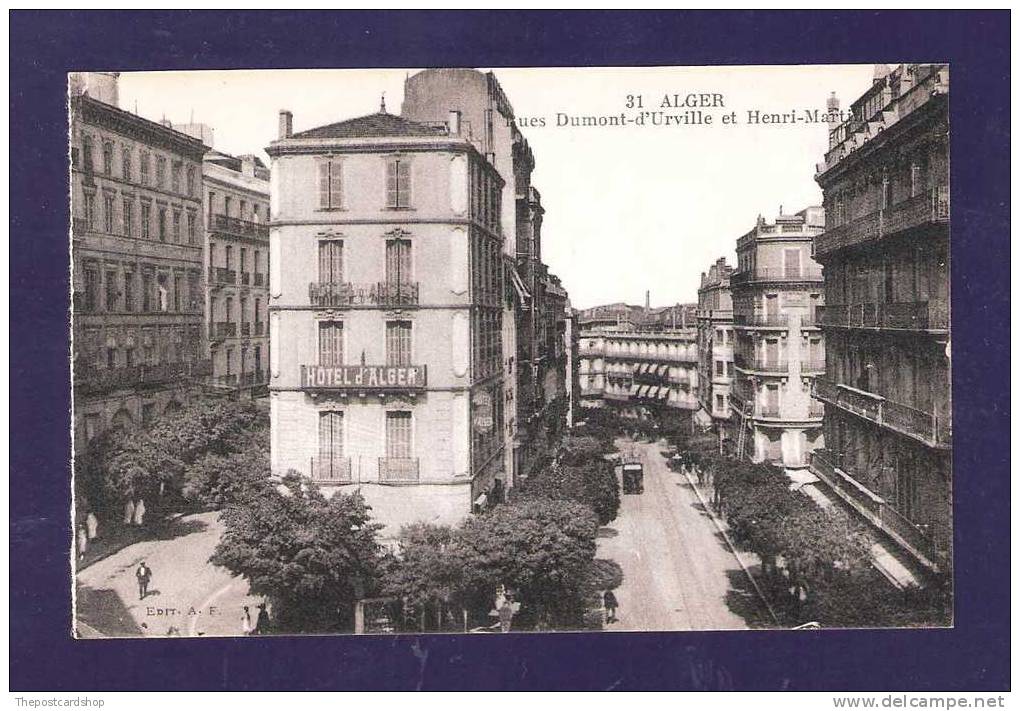 CPA ALGERIE ALGERIA No.31 ALGER RUES DUMONT D'URVILLE HENRI CHEAP ALGERIA LISTED - Alger