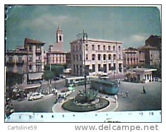 PESCARA PIAZZA STAZIONE  BANCA  ABANCO DI ROMA AUTO CAR E  AUTOBUS V1963   CR14316 Inscurita Dala Tempo Angoli Arrotonda - Pescara