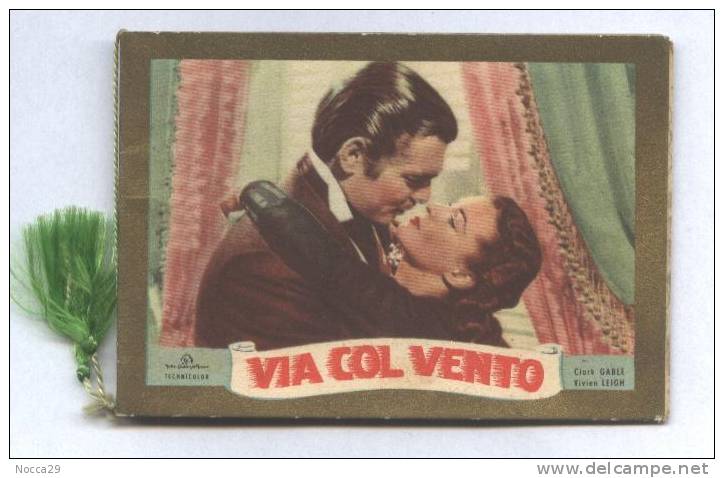 CALENDAR 1953 VIA COL VENTO - GONE WITH THE WIND - CLARK GABLE VIVIAN LEIGH - Tamaño Pequeño : 1921-40