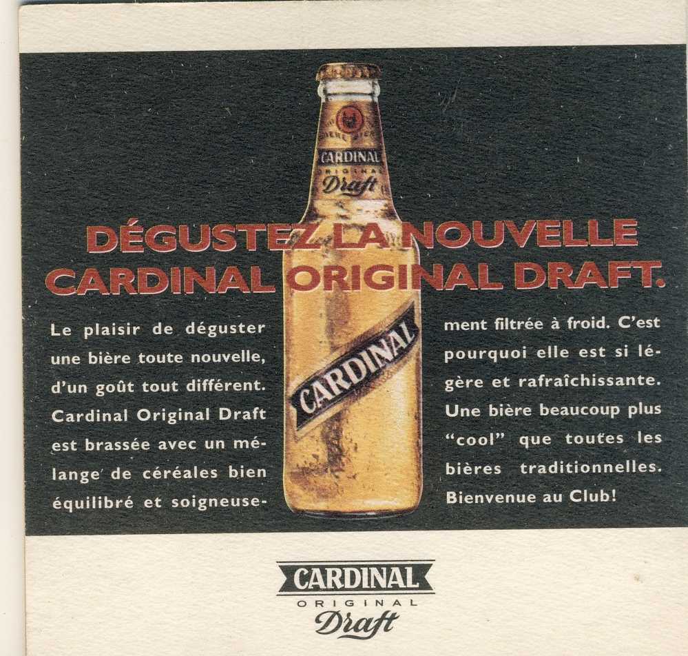 SOUS BOCK SUISSE CARDINAL  Chapeau Cette Bière (2 Scans) - Sous-bocks