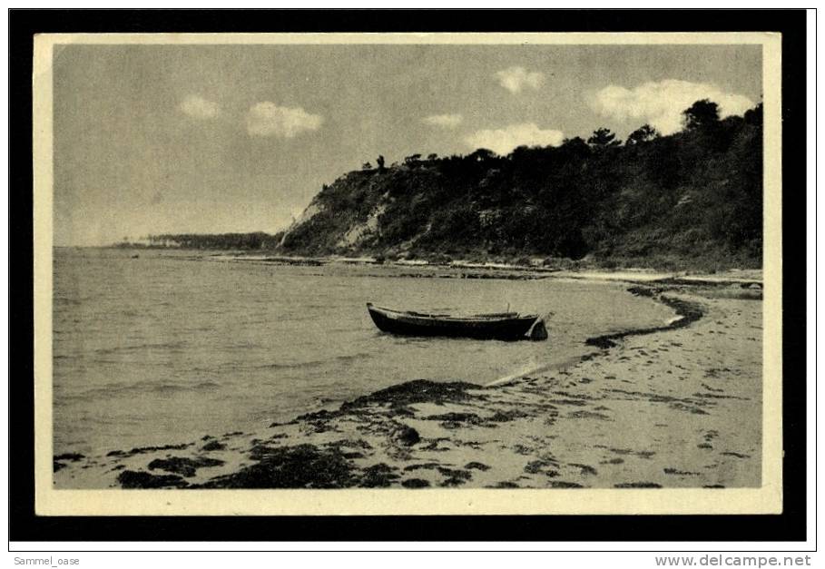 Thiessow  -  Rügen  -  Einsames Boot Am Strand  -  Ansichtskarte  Ca.1955  (264) - Ruegen
