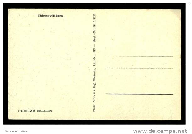 Thiessow  -  Rügen  -  Einsames Boot Am Strand  -  Ansichtskarte  Ca.1955  (264) - Ruegen