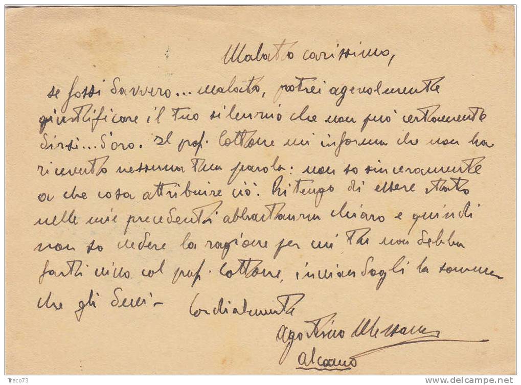 ALCAMO  /  TRAPANI  -  Cartolina Postale "Democratica" Da Lire 3 + 5 X 2  Espresso  -  06.03.1947 - 1946-60: Marcophilia