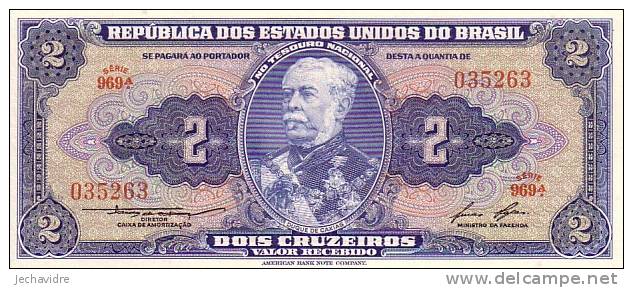 BRESIL  2 Cruzeiros  Non Daté (1954-1958)   Pick 151b     ***** BILLET  NEUF ***** - Brazil