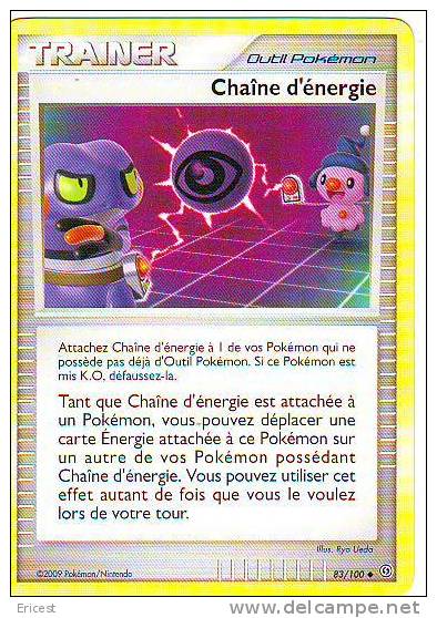 - X - CARTE POKEMON TRAINER CHAINE D'ENERGIE 83/100 NEUVE - Andere & Zonder Classificatie