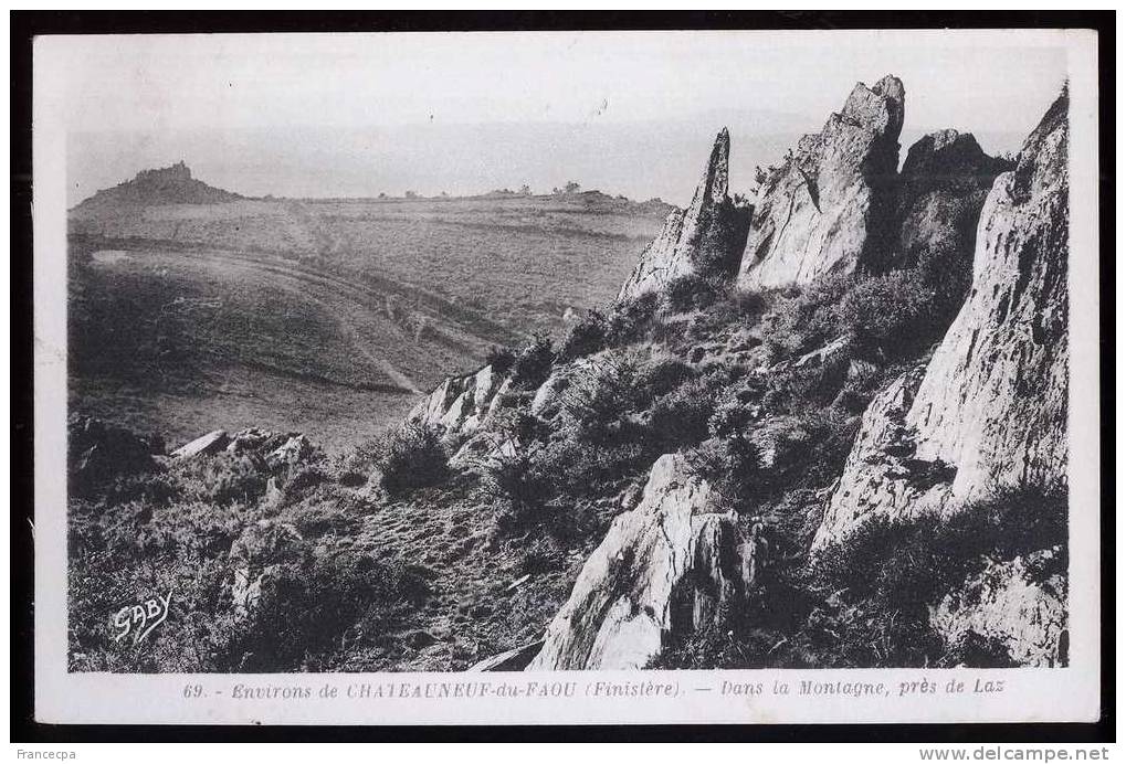 PTS 29-171 - Carte FINISTERE - Environs De CHATEAUNEUF-du-FAOU - Dans La Montagne, Près De LAZ - Châteauneuf-du-Faou