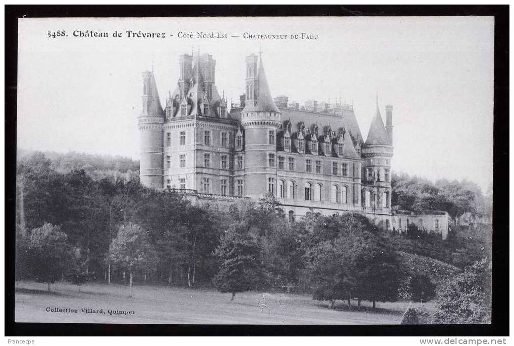 PTS 29-175 - Carte FINISTERE - CHATEAUNEUF-du-FAOU - Chateau De Trévarez - Côté Nord-Est - Châteauneuf-du-Faou