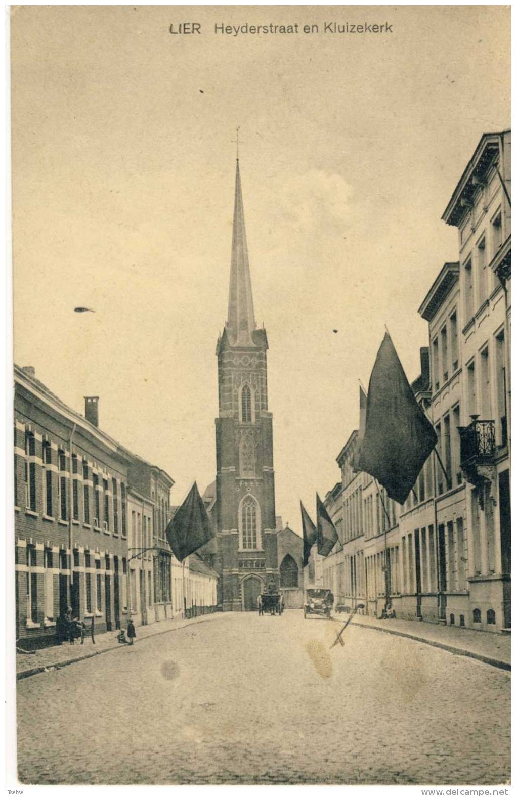 Lier - Heyderstraat En Kluizerkerk  - 1930 - Lier