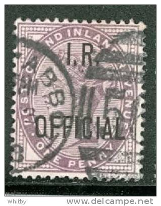 1882 Great Britain 1p I.R. Official  Overprint #O4 - Service