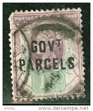 1887 Great Britain 1 1/2p Government Parcels Official  Overprint #O31 (filler) - Service