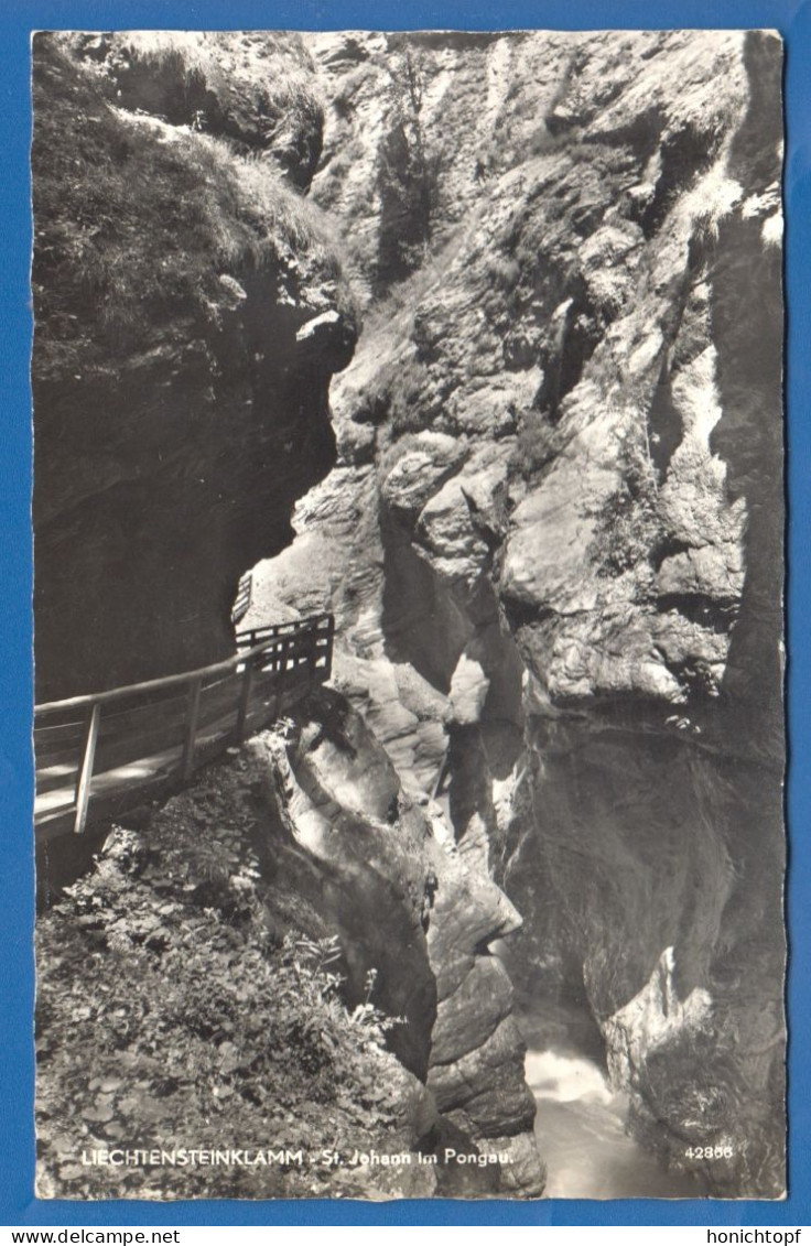 Österreich; Liechtensteinklamm Bei St Johann In Pongau; Alpen; Bergen; 1955 - St. Johann Im Pongau