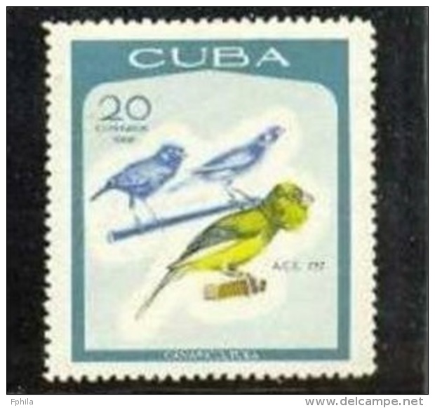 1968 CUBA 20C. CANARY BIRD MICHEL: 1400 MNH ** - Ungebraucht