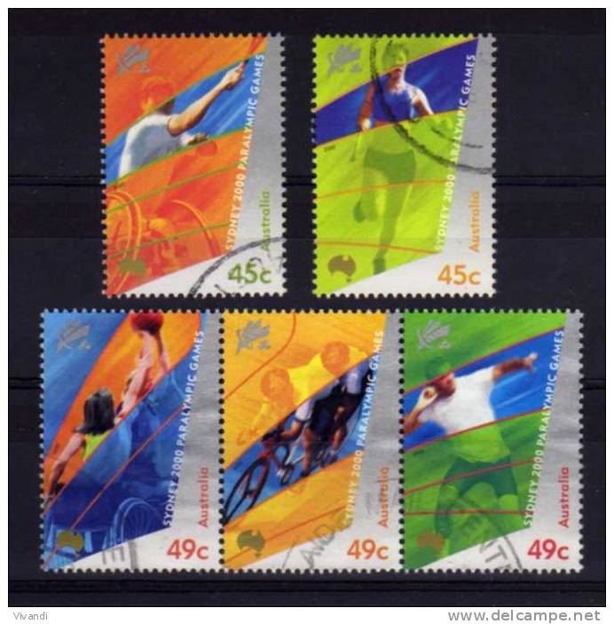 Australia - 2000 - Paralympic Games - Used - Usados