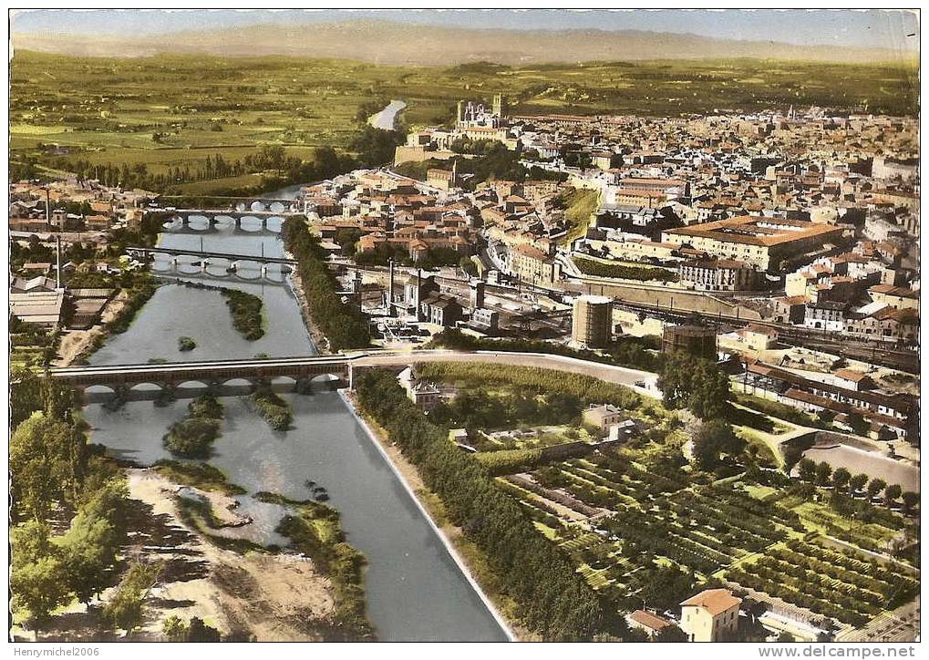 Hérault - Vue Aérienne Sur L'orb En 1960 - Beziers