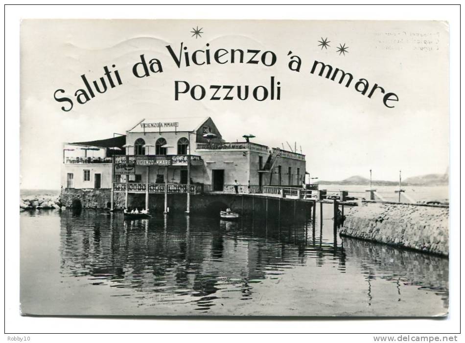 CARTOLINA FORMATO GRANDE RISTORANTE CAPPUCCINI DI VINCENZO A MMARE POZZUOLI NAPOLI - Pozzuoli