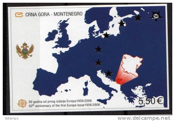 2006  MONTENEGRO  CRNA GORA  EUROPA CEPT  NEVER HINGED - 2006