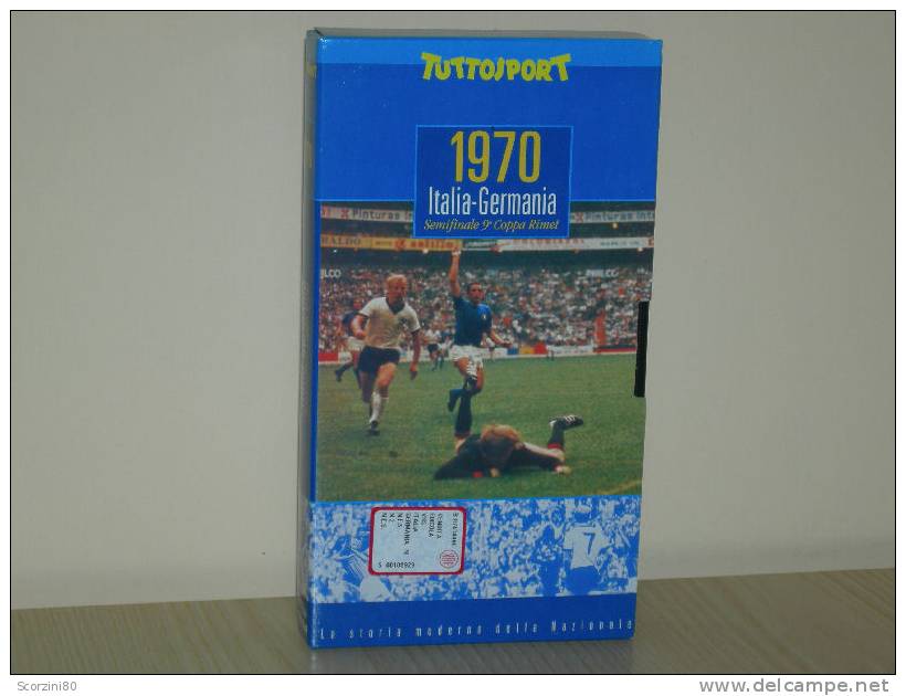 VHS-Mondiali 1970 ITALIA-GERMANIA Tuttosport PARTITA - Sport