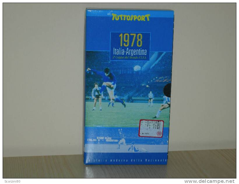VHS-Mondiali 1978 ITALIA-ARGENTINA Tuttosport PARTITA - Sports