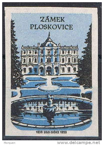 Viñeta Checoslovaquia. CASTILLO De PLOSKOVICE 1959. Label - Plaatfouten En Curiosa