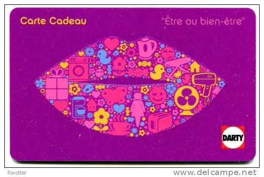 @+ Carte Cadeau - DARTY - 2010 - Carte N° 6. - Cartes De Fidélité Et Cadeau