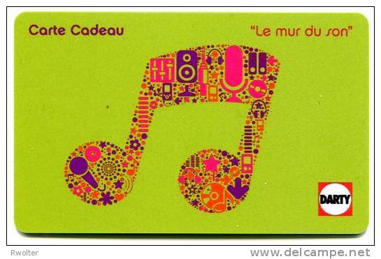 @+ Carte Cadeau - DARTY - 2010 - Carte N° 3. - Tarjetas De Fidelización Y De Regalo