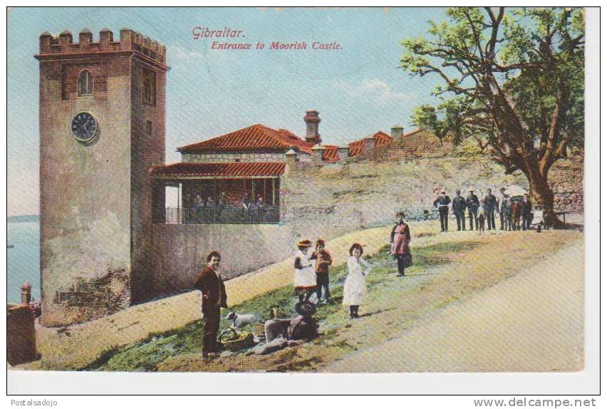 (AKD36) GIBRALTAR. ENTRANCE TO MOORISH CASTLE - Gibraltar