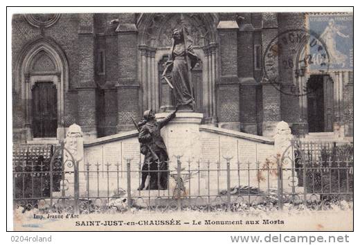 St Just En Chaussée - Le Monument Aux Morts  : Achat Imédiat - Saint Just En Chaussee