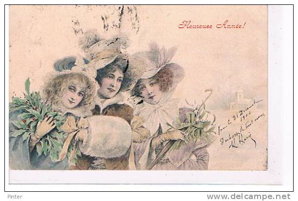 FEMMES - HEUREUSE ANNEE -  Illustrateur M.M. VIENNE N° 89 - Vienne