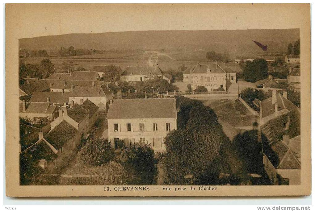 CHEVANNES    -    Vue Prise Du Clocher. - Chevannes