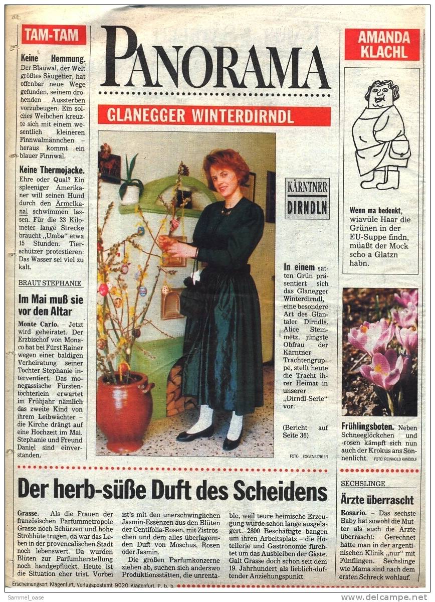 KLEINE  ZEITUNG Kärnten Klagenfurt  4.3. 1994  -  TV, Fussball , Kultur , Politik Und Interessante Berichte - Sonstige & Ohne Zuordnung