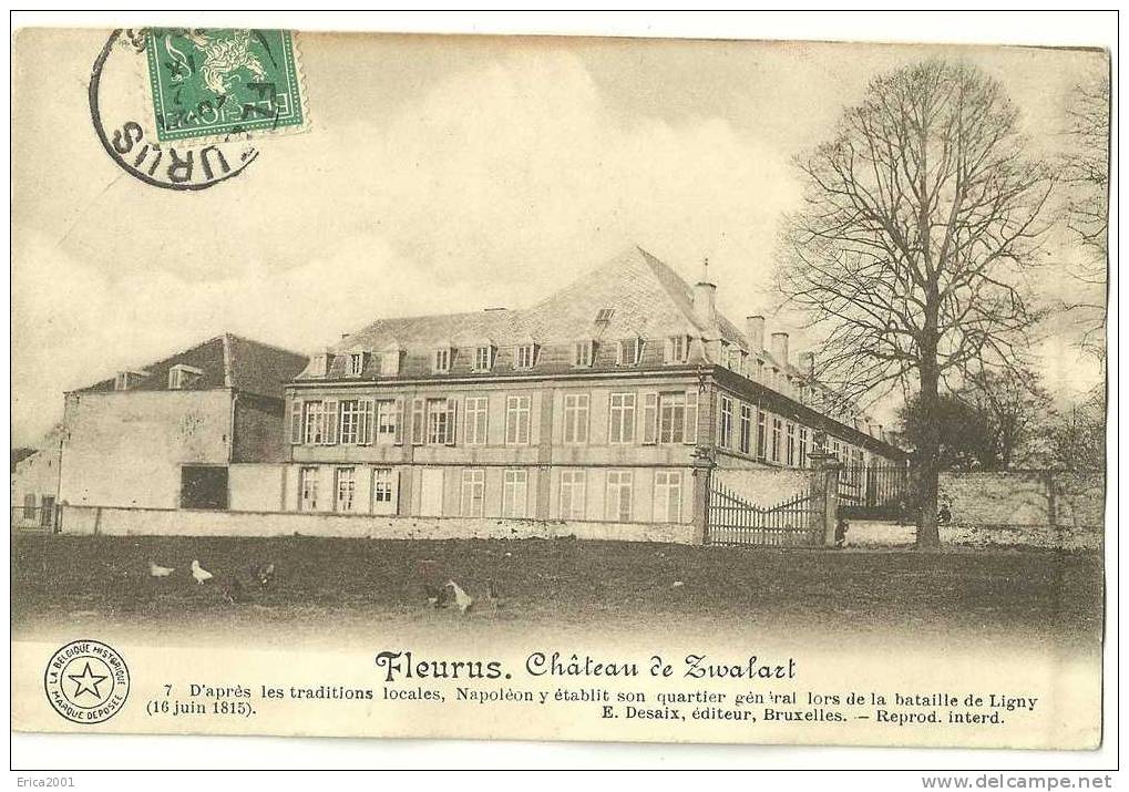 Belgique. Hainaut. Fleurus. Chateau De Zwalart - Fleurus